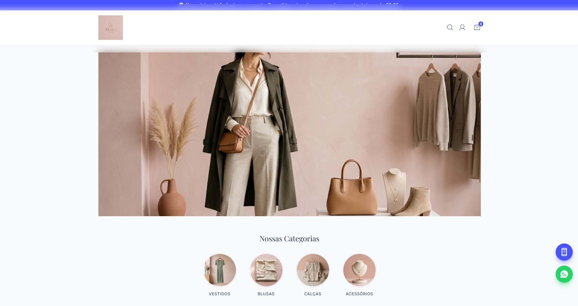 Roupas e artigos femininos